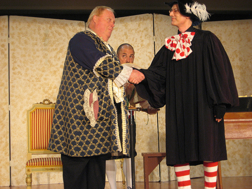 Bartolo and Basilio shake hands