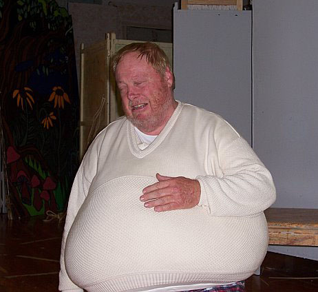 Falstaff, looking very fat