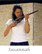 Susannah with a gun